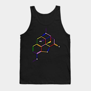 Oxycontin Molecule Rainbow Chemistry Tank Top